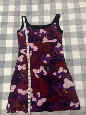 Jezebel Purple and Pink Butterfly-Accent Top